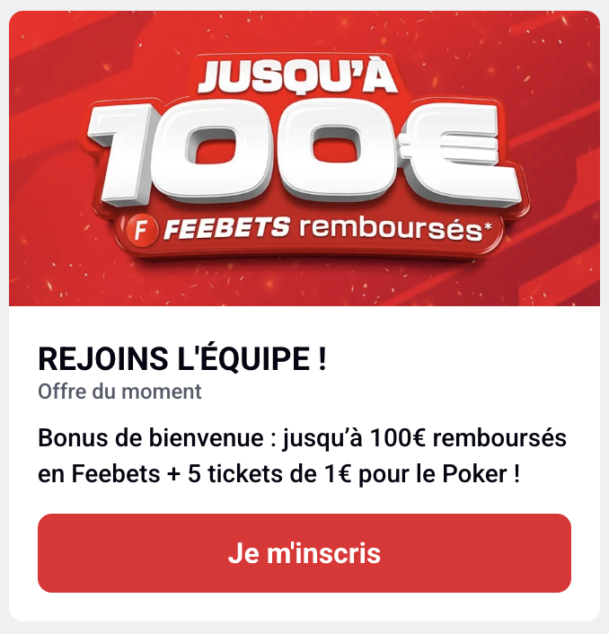 Bonus Betclic – jusqu'à 100€ en Freebets